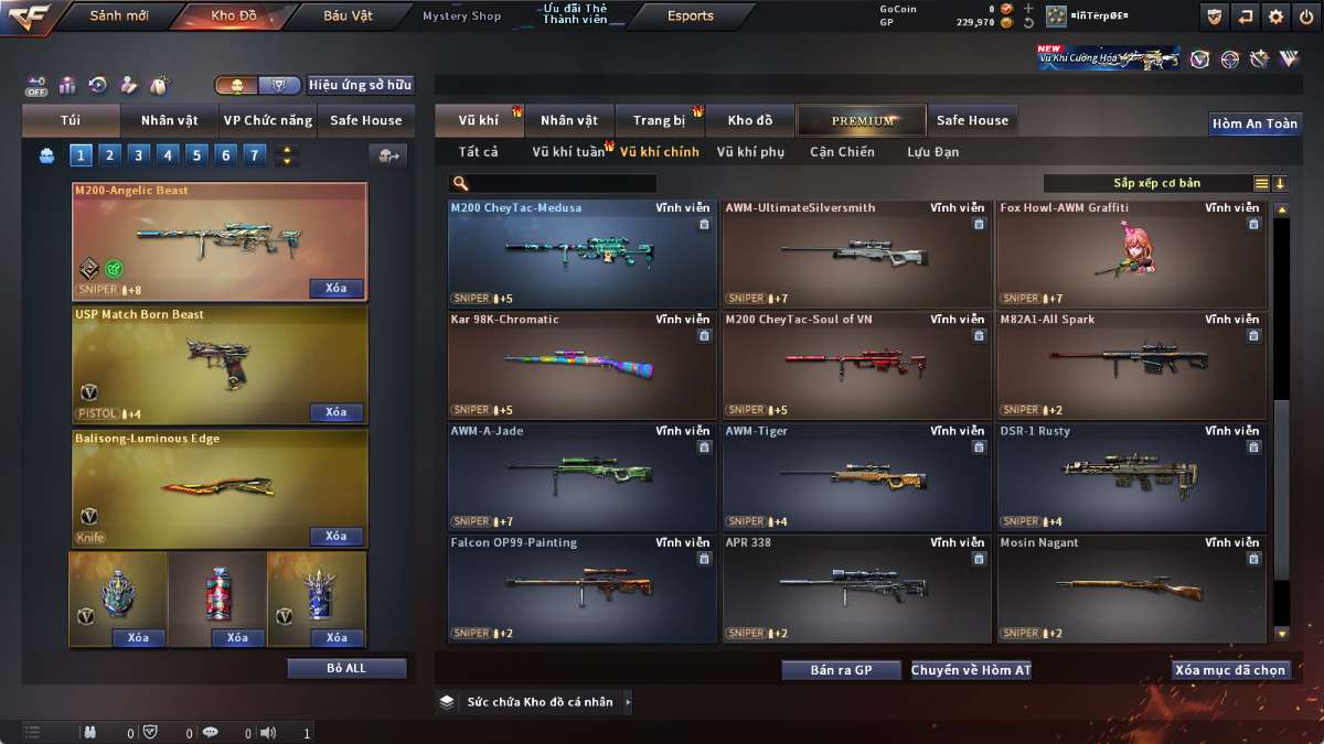 shop acc cf uy tin gia re